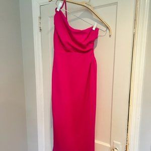 Victoria Sophia Fushia Midi Dress